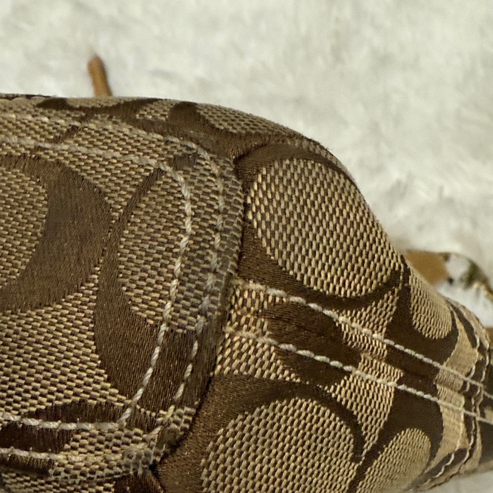 Coach Tan and Brown Crossbody Bag - Picture 11 of 13